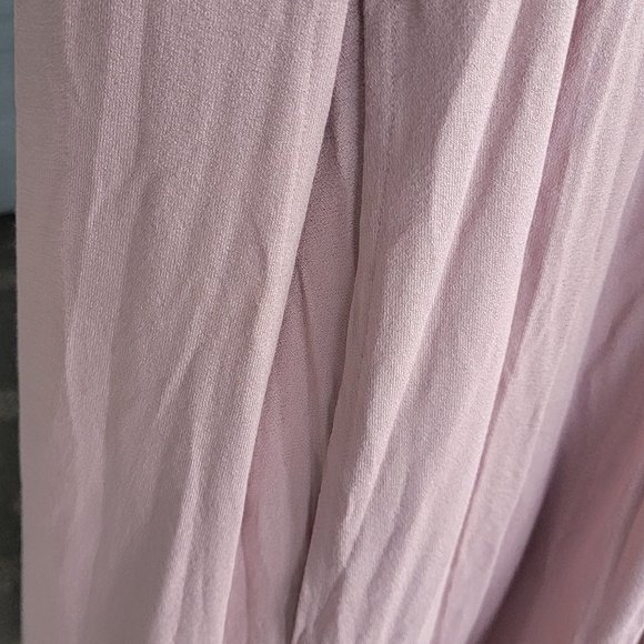 Beautiful Bershka Pink Maxi Tie Back Maxi Dress - Picture 3 of 7